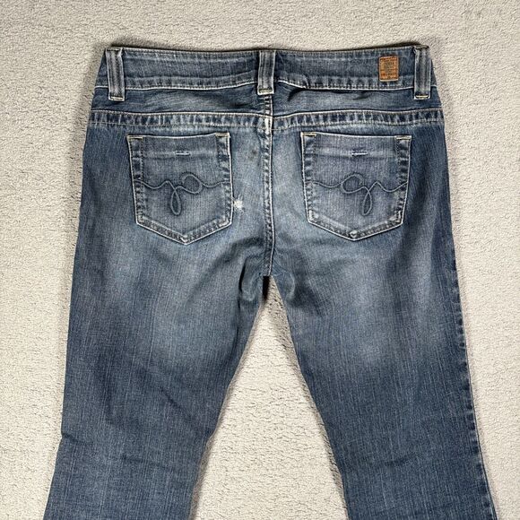 Guess‎ Jeans Women’s Size 29 Fits 32x31 Daredevil Boot Low Rise Stretch - Picture 11 of 15